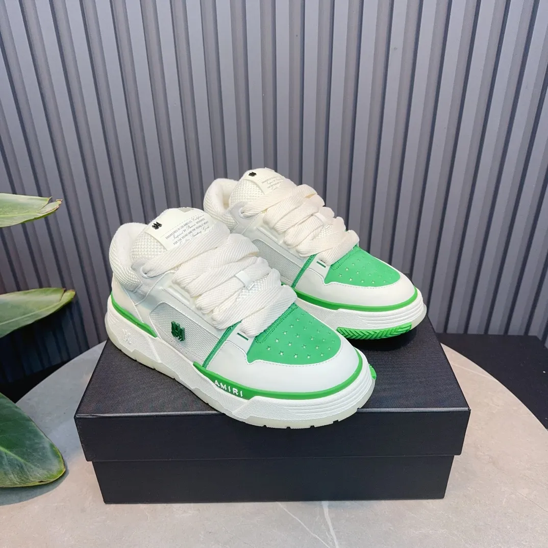 Men's shoes 💰660💰 AMIRI AMIRI trendy brand hot sale 🔥 Available all year round, couples 💑 Official website synchronization Imported fabrics 1⃣️ vs 1⃣️ replica, original factory special original sole, 35-45 (45. non-refundable)